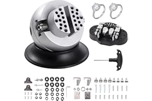 VEVOR Ball Vise, 3" Engraving Setting Tool, 360° Rotation Vise, 70 PCS Attachment Jewelry Engraving Tools Standard Block for 