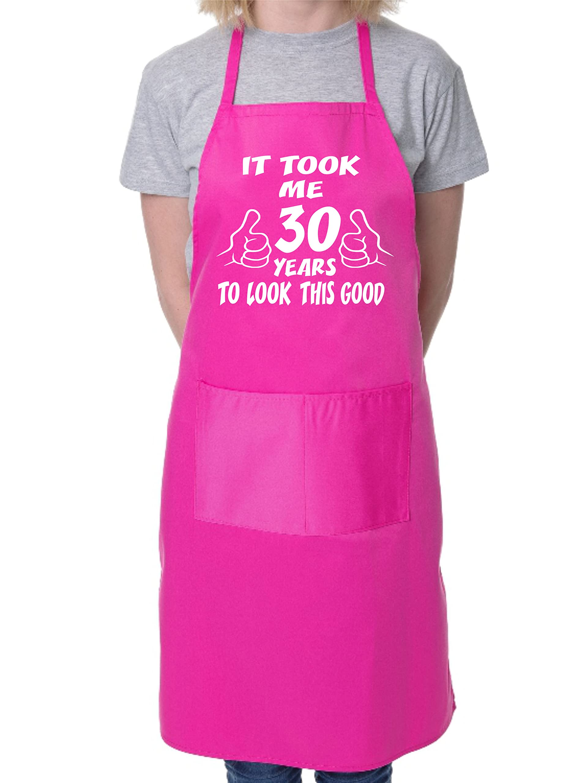 Print4U 30th Birthday It Took 30 Years BBQ Cooking Funny Novelty Apron Pink