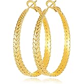 JEMARA Silver Hoop Earrings for Women Hypoallergenic 925 Sterling Silver Post Hoop Earrings Lightweight Thick Large Silver Hoop Earrings 30/40/50MM