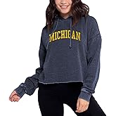 Chicka-d Women's Burnout Cropped Hoodie