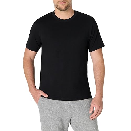 Amazon Essentials Men's Relaxed Fit T-Shirt, Black, Small