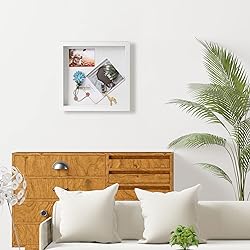 Muzilife 10x10 Shadow Box Picture Frame with Linen