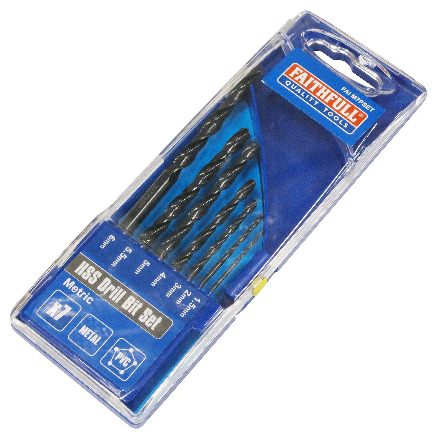 Faithfull Hss Drill Set (7) 1.5-6.0MM