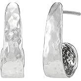 Silpada 'Revitalize' Sterling Silver J-Hoop Earrings