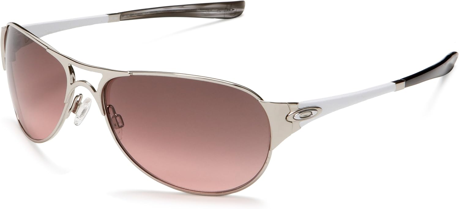 Oakley Women's Restless Oo4038 Polished Chrome Frame/G40 Black Gradient