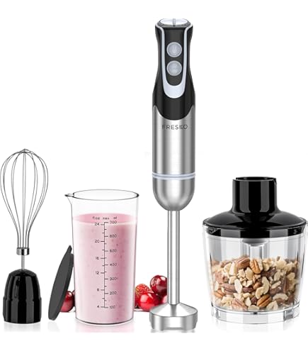 Amazon.com: Bonsenkitchen 4-in-1 Immersion Blender Handheld with