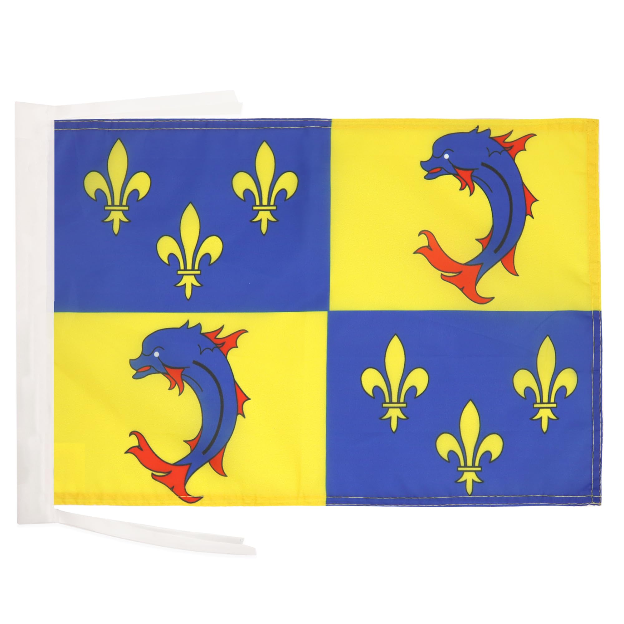 AZ FLAG - French Province of Dauphiné Flag - 18'' x 12'' - 100% Polyester France province Small Banner with Two Cords - Fade Resistant - Vivid Colors - 18x12 in - 45x30 Cm — image 1