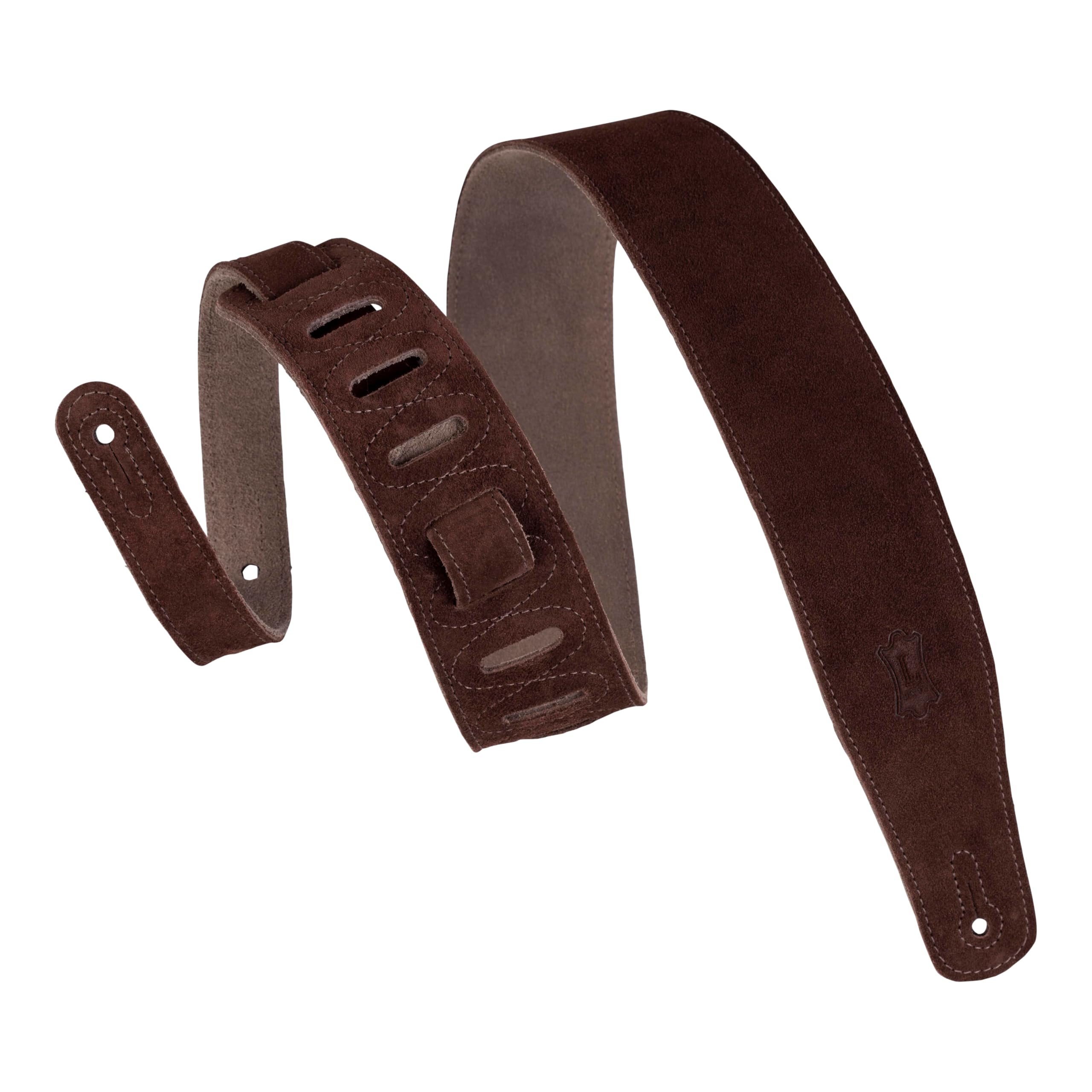 Levy's 2.5-inch Suede Leather Strap Brown