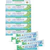 Auromere Ayurvedic Herbal Neem &amp; Clove Toothpaste - Fresh Mint, 5 Pack | All Natural Fluoride Free Toothpaste for Adults &amp; Kids, Suitable for Sensitive Teeth, SLS-Free, Non GMO, Vegan, Cruelty-Free