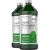 Horb&auml;ach Chlorophyll Liquid Drops | 100mg | 32 oz (2 x 16 oz Bottles) | Natural Peppermint Flavored Drops | Vegetarian, Non-GMO &amp; Gluten Free Supplement