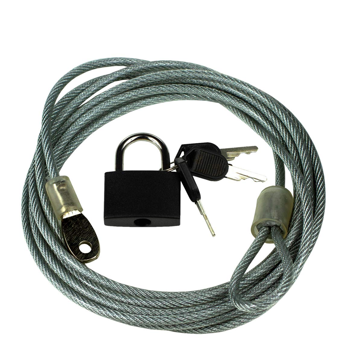 paymali Steel cable with lock + 3 keys.