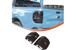 Lcojicep Car Tail Light Cover Trim Compatible with Ford Maverick 2022-2025 Smoked Rear Taillight Lamp Cover Rear Headlight Protection Cover Decoration Accessories