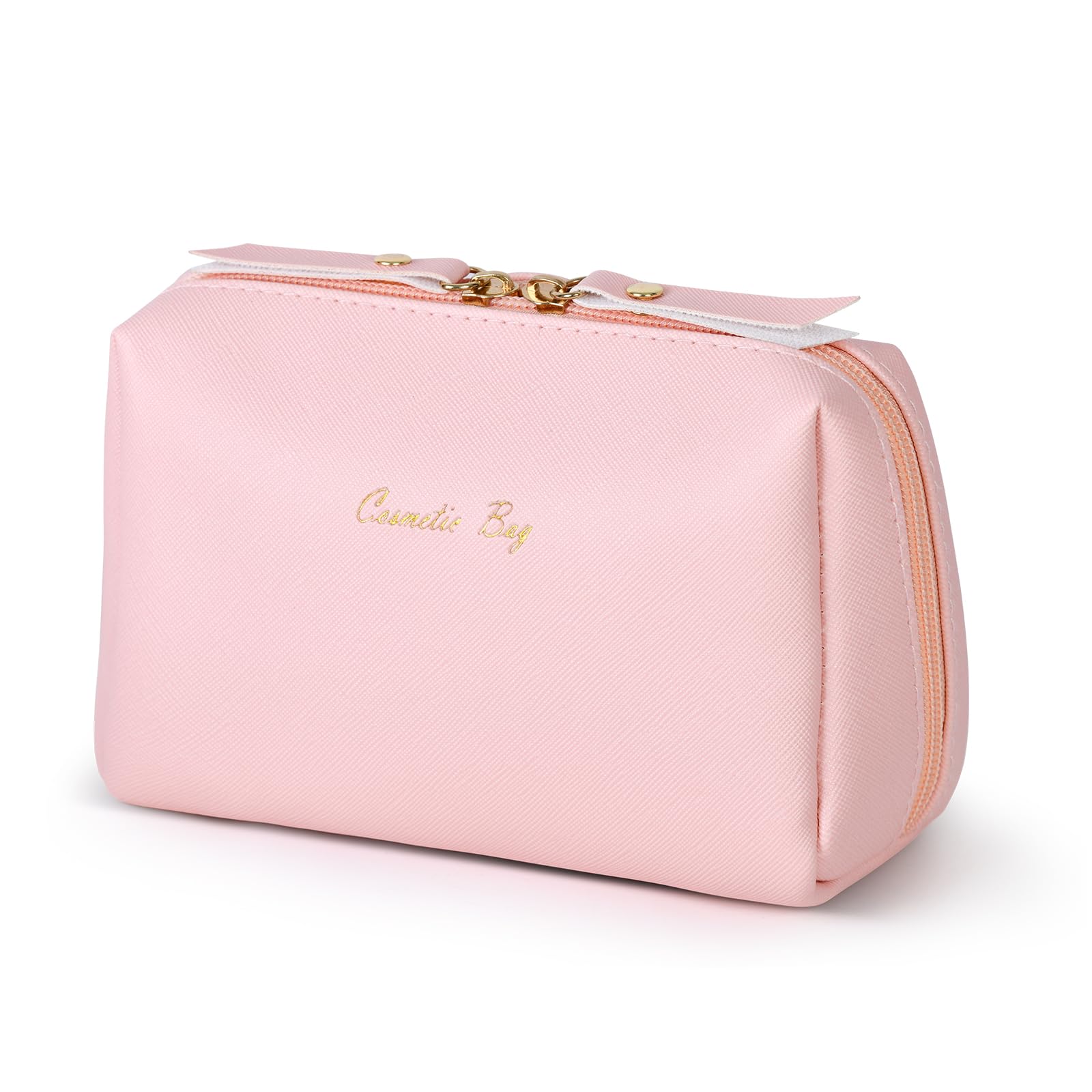 Photo 1 of (SET OF 2)
Topwey Makeup Bag, Travel Essentials Cosmetic Bags for Women, Waterproof Portable Pouch travel toiletry bag with Divider (Pink, Small)