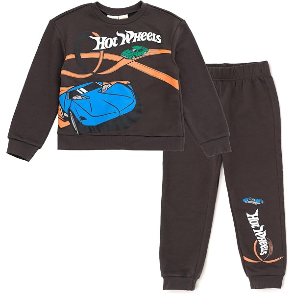 Hot Wheels Felpa Con Cappuccio In Misto Felpa Per Ragazzi: Nera Con Tasca, Taglia 18-20