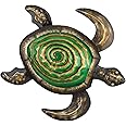 Regal Art & Gift Bronze Sea Turtle Wall Decor, 18-Inch – Metal & Glass, Seaside & Tropical Beach Decor, Indoor/Outdoor Coastal Wall Art, 11"L x 1"W x 18"H