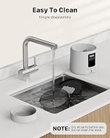 BEMOONY Automatic Cat Feeder 3L 1-6 Meals Dual Power 10s Voice White view 9