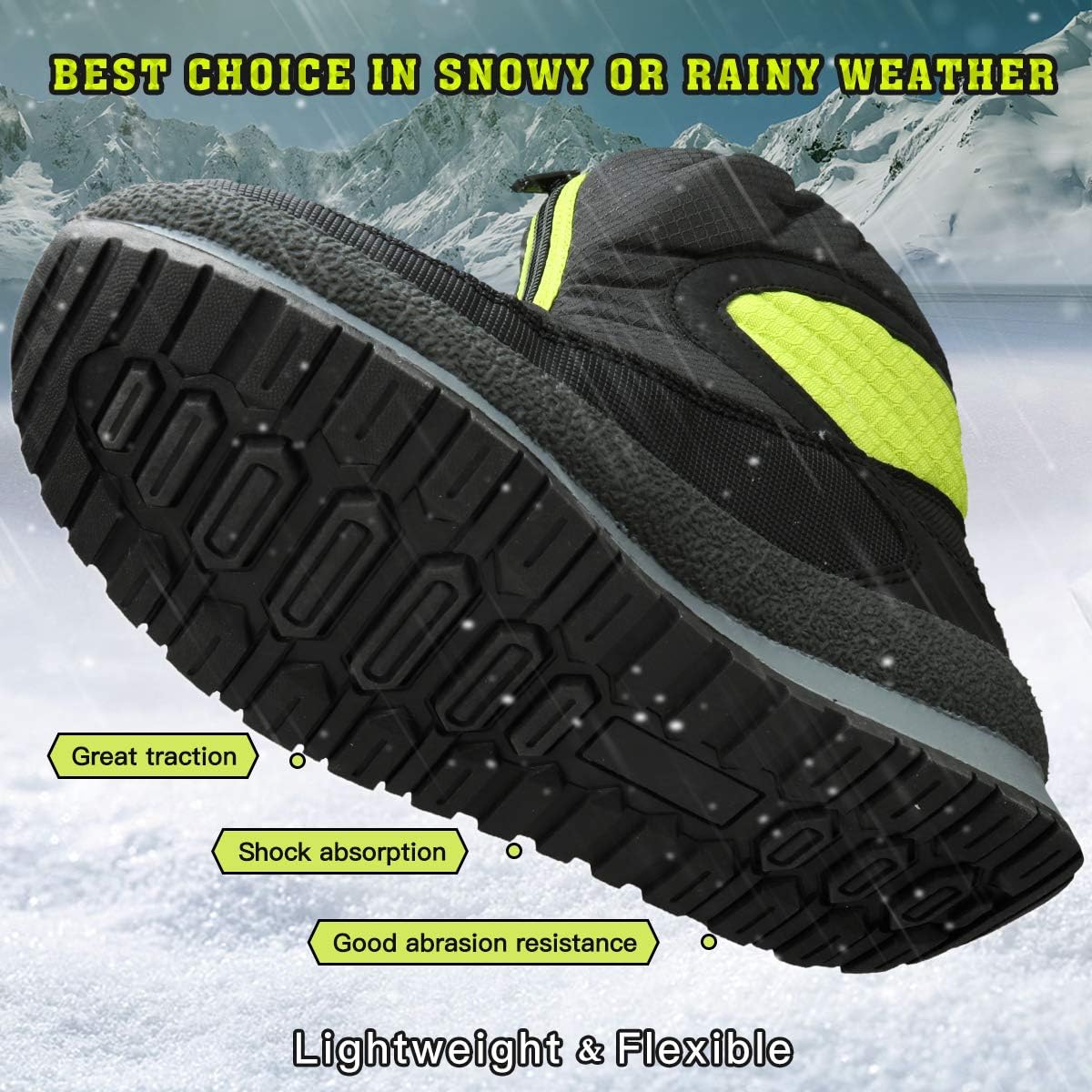  | UOVO Boys Snow Boots Boys Boots Winter Boots for Kids Waterproof Winter Snow Boots for Boys Warm Slip Resistant Outdoor (Little Boys/Big Boys) | Snow Boots