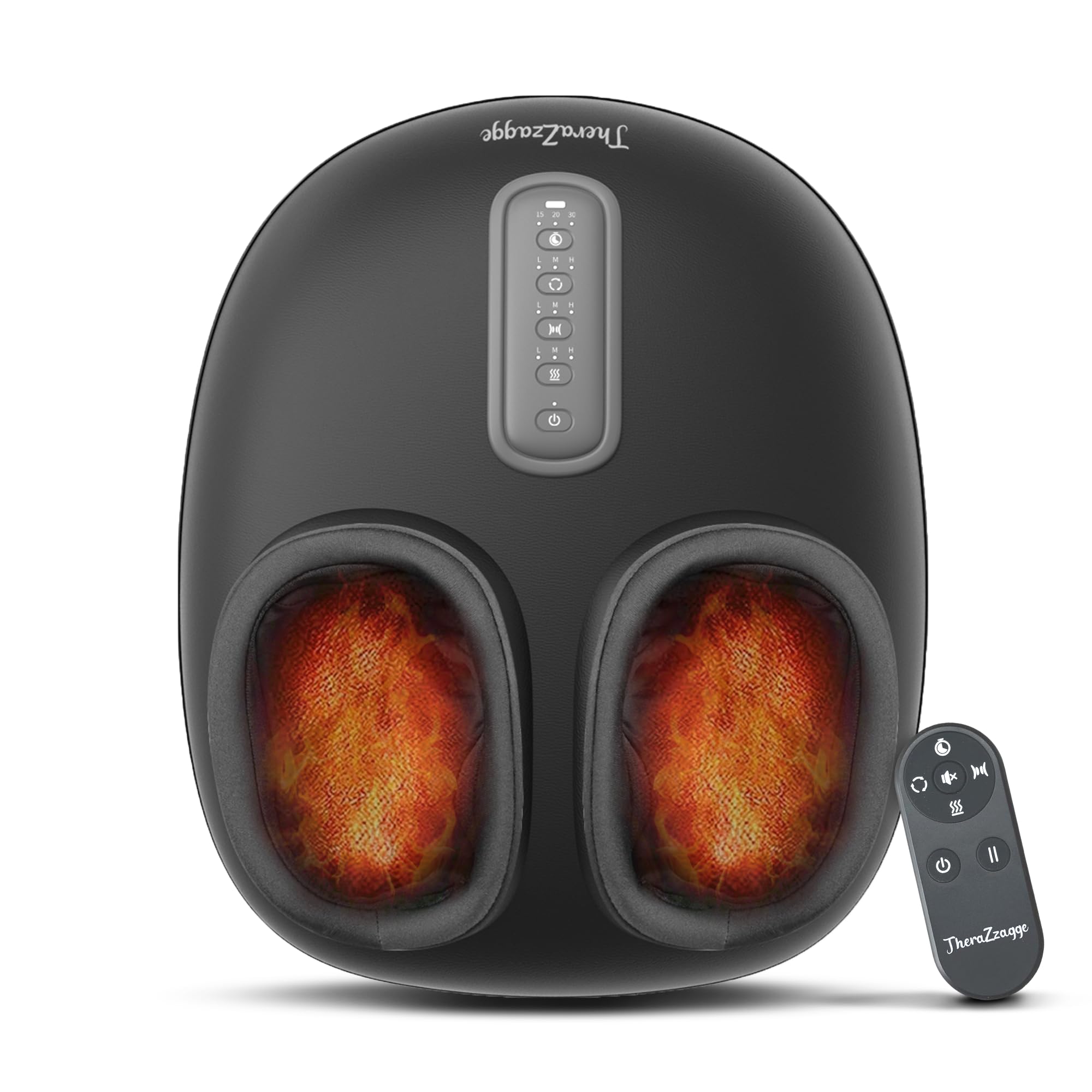 Photo 1 of THERAZZAGGE Foot Massager with Heat, Compression, Shiatsu Foot Massager Machine with Remote, Auto-Off Timers, Foot Warmer for Home Office, Up to Size 14,Black
