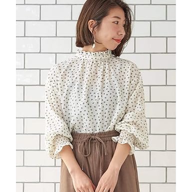 Amazon ルクールブラン Le Coeur Blanc ドットフラワープリント