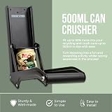 Denoffi Grizzly Living Can Crusher Wall Mounted 500ml 16oz Heavy Duty view 2