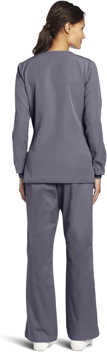 WonderWink Women's Scrubs Four Way Stretch Sporty Snap Jacket: Medical Scrubs Jackets: Clothing
