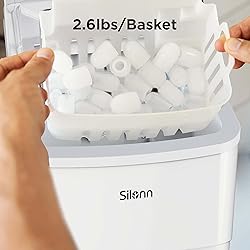 Silonn Ice Makers Countertop, 9 Bullet Ice Cubes