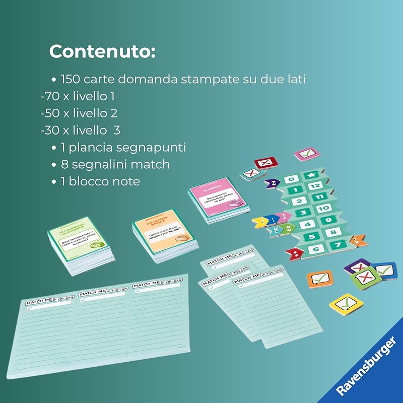 - Match me if you can, Gioco da tavolo +8 anni, 3-8 giocatori