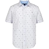 Tommy Hilfiger Boys' Short Sleeve Woven Button-Down Shirt