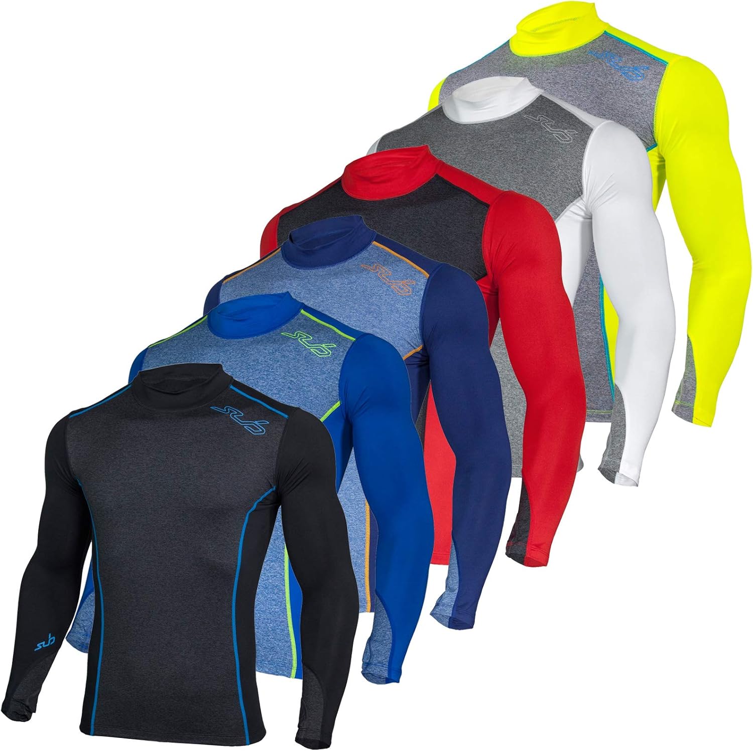 Kompressionsunterwasche Langarm Mit Kragen Sub Sports Fitted Cold Herren Thermo Unterhemd Sport Freizeit Fbotion Com Br
