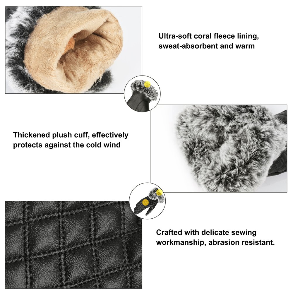 Vbiger Women\'s Winter Touch Screen Gloves