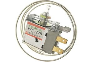 Saim AC 250V 6A 2 Pin Terminals Freezer Refrigerator Thermostat WKF-27R