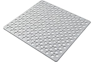 Casa and Beyond Shower Mat, Non Slip Bath Mat and Shower Mat with Suction Cups and Drain Holes, Easy to Clean Soft Machine (K