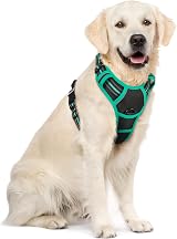 rabbitgoo Large Dog Harness No Pull Reflective Adjustable Vest XL Black