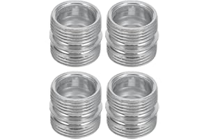 Cabilock 4pcs Metal Rack Shelf Connector Double Headed Threaded Storage Shelf Fixing Parts Wire Shelving Hardware for Use