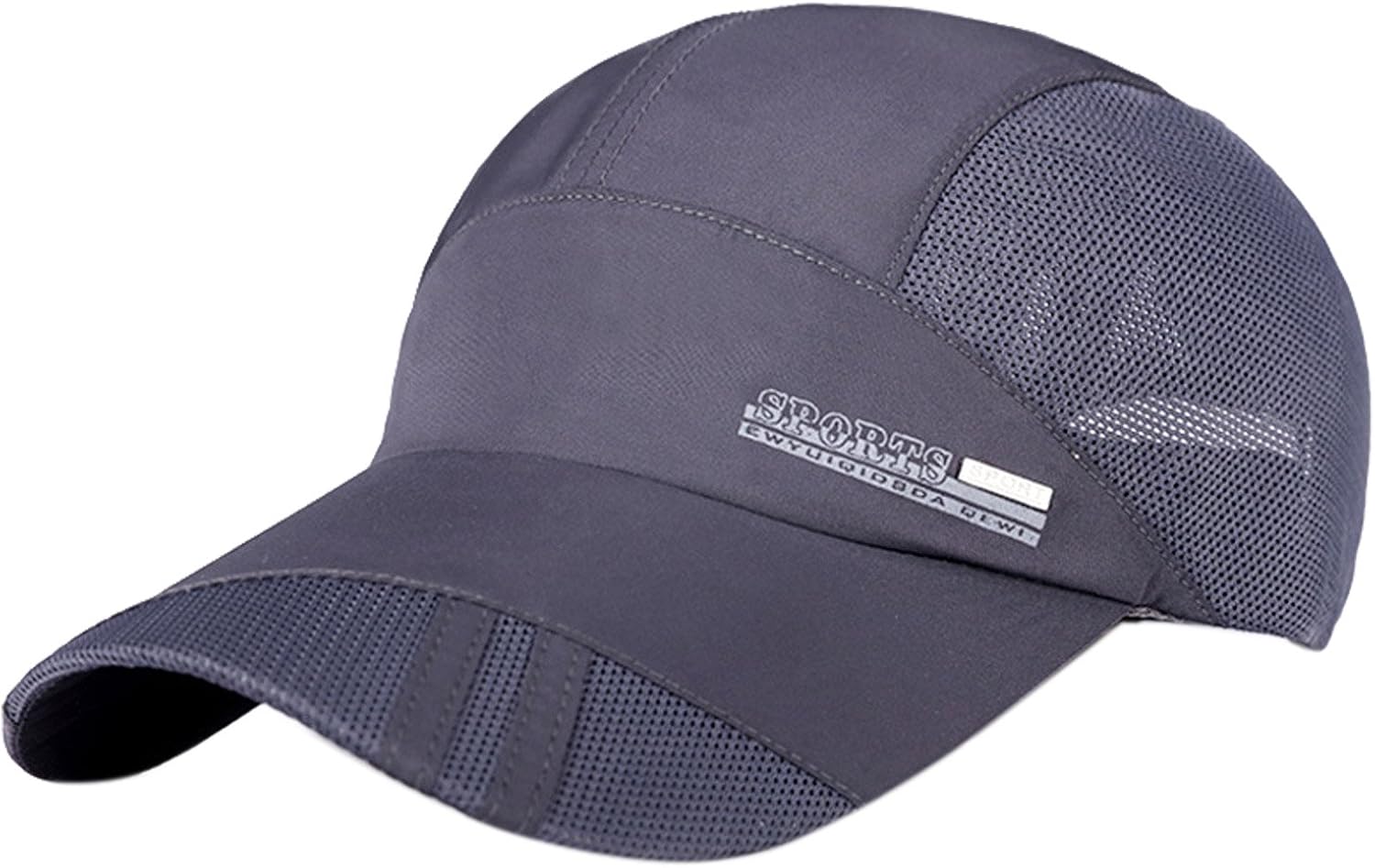 Panegy Unisex Quick Dry Sports Cap Sun Hat Summer UV Protection Outdoor Cap Dark Gray: Clothing