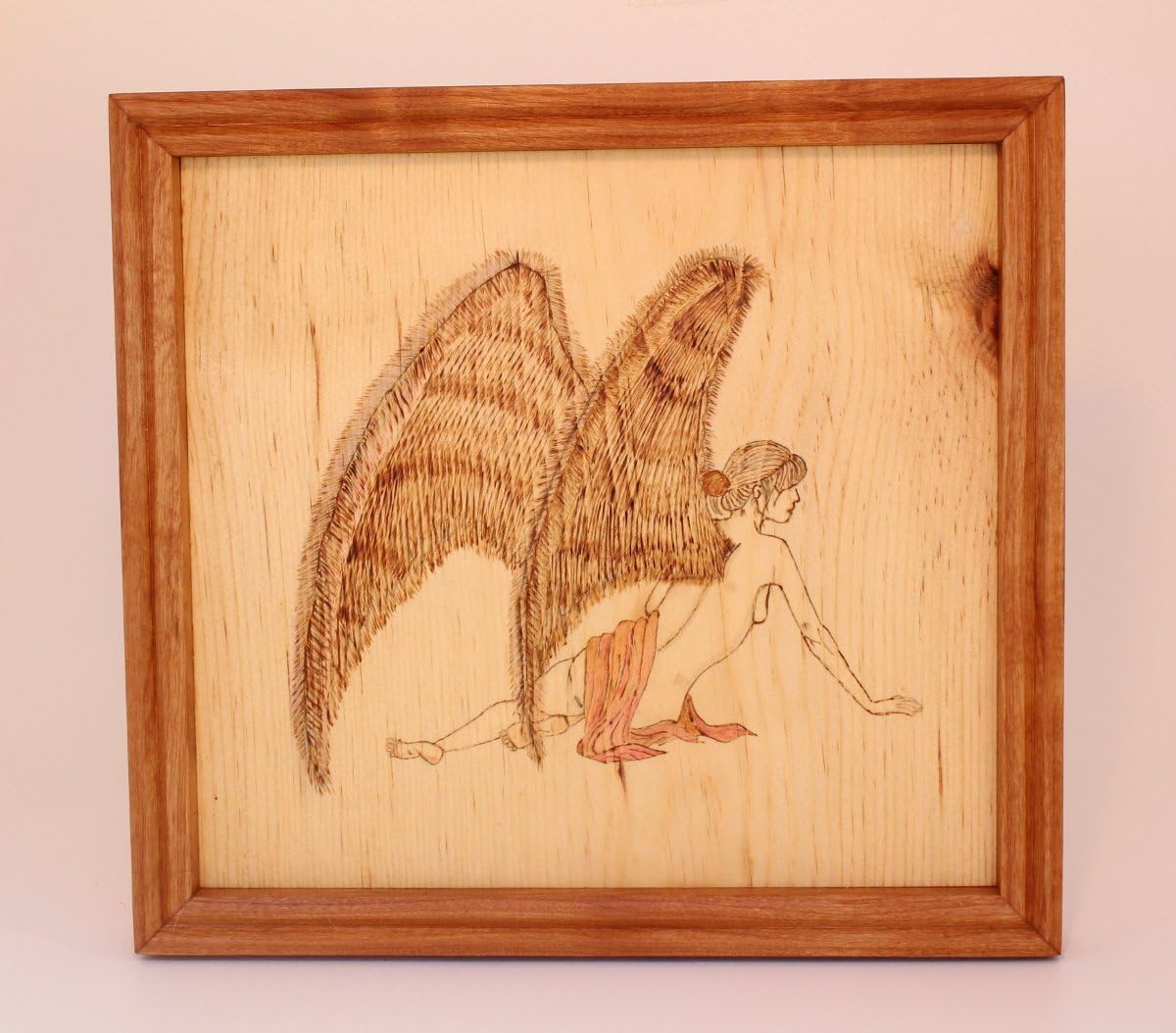 Angel's Wings Pyrography Art