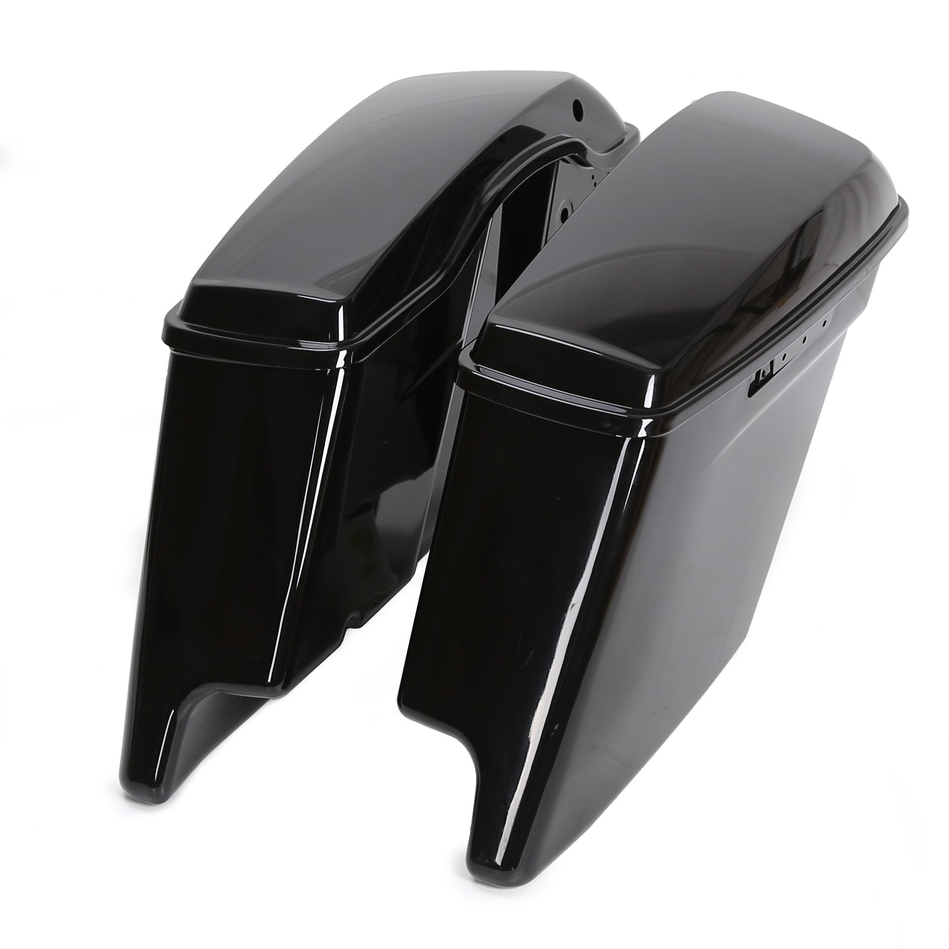Buy 5'' Complete Black Painted/Unpainted Extended Stretched Saddlebags
