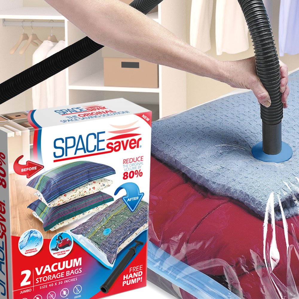 Spacesaver Premium Jumbo Vacuum Storage Bags (80 More Storage Than