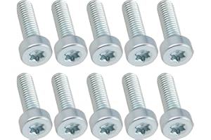 YINETTECH 10Pcs M6x20 Bolt T27 Spline Screws 9022 341 1300 90223411300 Compatible with Stihl