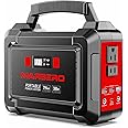 MARBERO Portable Power Station 296Wh Camping Solar Generator Laptop Charger Power Bank with AC Outlet 110V 350W Peak with Multi-Port LED Flashlights for CPAP Home Camping Hurricane Emergency