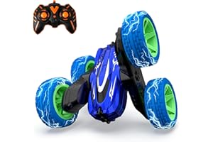 SHARKOOL Remote Control Car - 2.4Ghz RC Cars with LED Lights, RC Stunt Car for Kids, Christmas Birthday Gift for Boys Age 3 4 5 6 7 8 Years Old