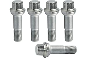 Bapmic 0009905407 Wheel Lug Nuts Bolt Stainless Steel Compatible with Mercedes Benz ML500 S550 CL63 ML350 GLK350 CL500 GL450 (Pack of 5)