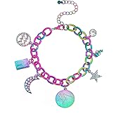 Madison Tyler Personalization Collection Gold Plated Zodiac Constellation Symbol | Name Plate | Moon | Constellation | Star | Stone Charms | Chain Bracelet for Women