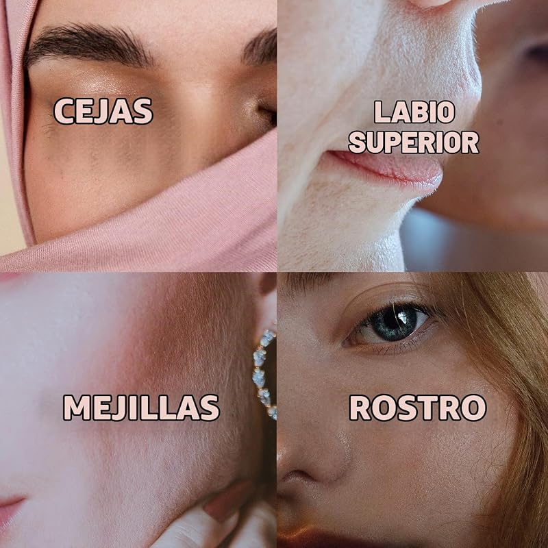 cara Precisión Cera fría rayas Easy de gelwax Technology para pieles sensibles, 10 rayas dobles (20 rayas en total)