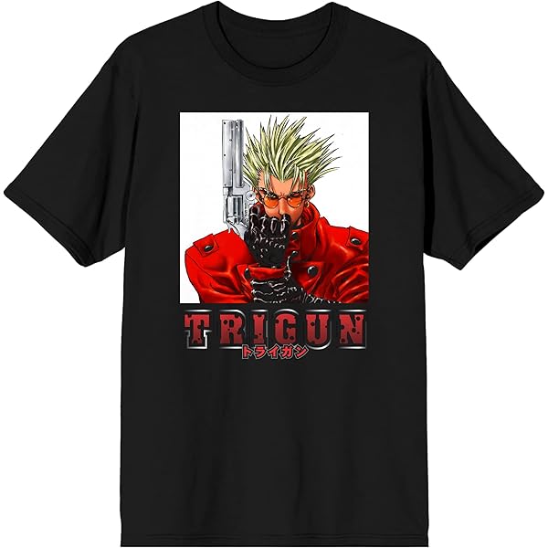 Trigun Stampede VASH On Rectangle Block Crew Neck Short Sleeve