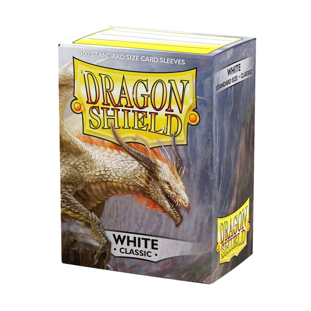 Dragon Shield | Standard Size Card Classic Sleeves | 100 CT - Smooth & Tough Premium TCG Sleeves - Compatible with Pokemon, Flesh & Blood, One Piece & Magic the Gathering | White โ image 1