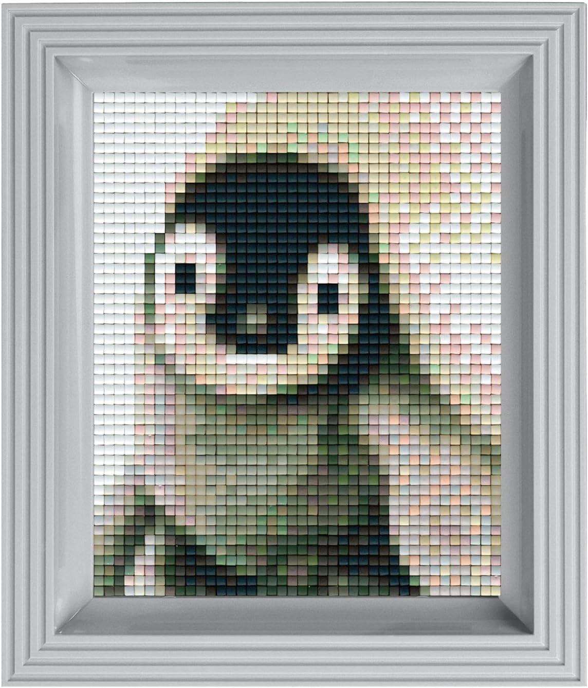 Pracht Creatives Hobby P31315 Pixel Mosaic Gift Box Penguin Pixel Image with Frame for Children and Adults