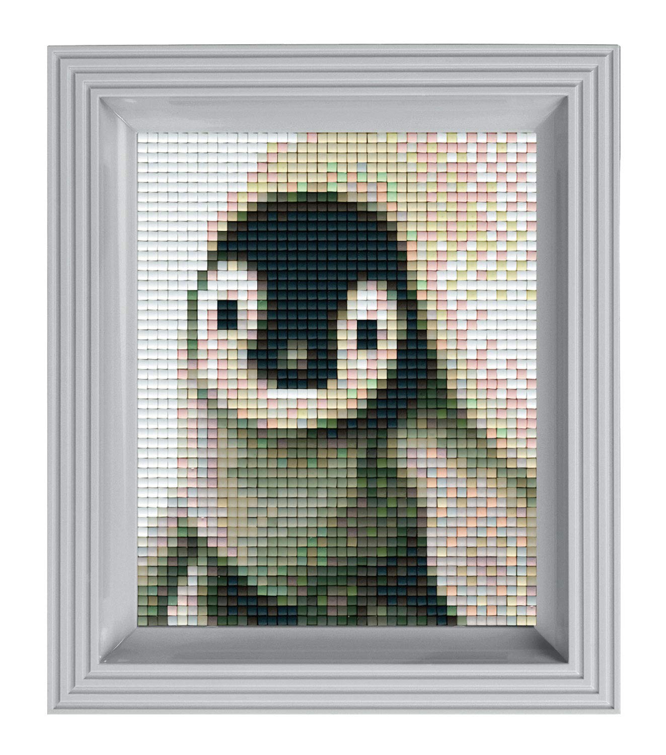 Pracht Creatives Hobby P31315 Pixel Mosaic Gift Box Penguin Pixel Image with Frame for Children and Adults