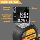 Prexiso PLT40LI 40 m Laser Rangefinder 5 m Tape 2-in-1 Backlit LCD view 4
