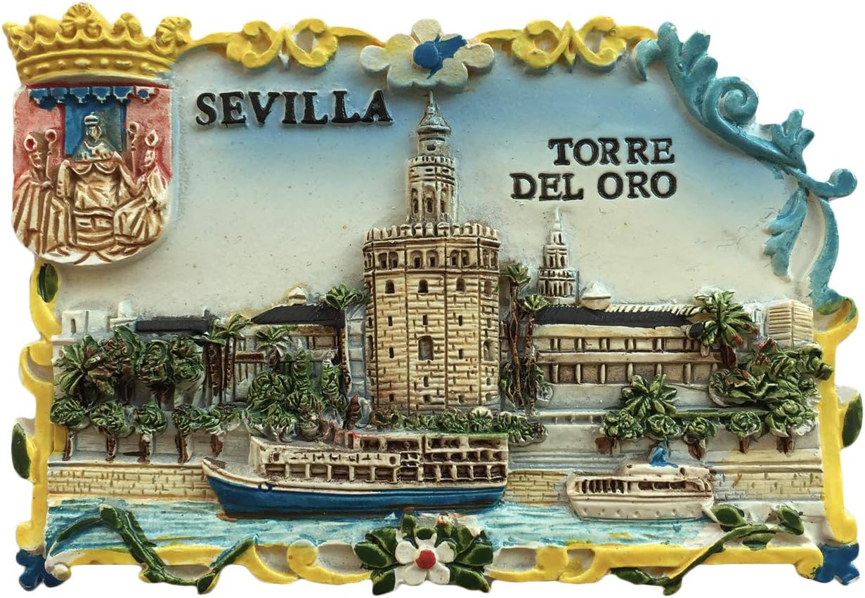 Seville Sevilla Spain 3D Refrigerator Tourist